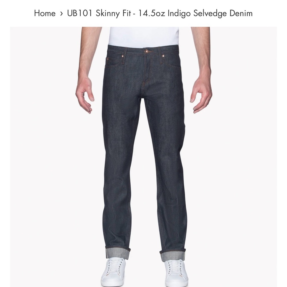 Blue Skinny Selvedge Denim Jeans